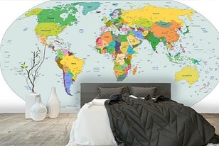 Qui connaît un endroit pour acheter une grande et belle carte du monde murale ?